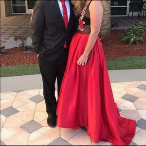 Sherri Hill two piece prom dress